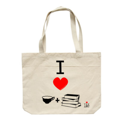 I ❤ TEA + BOOKS TOTE Thumbnail