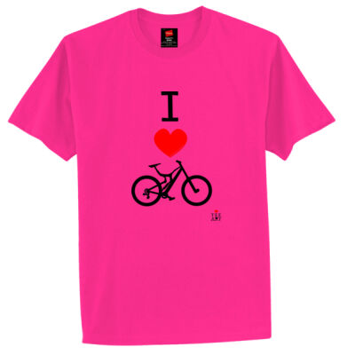 I ❤ MOUNTAIN BIKES MEN'S TEE Thumbnail