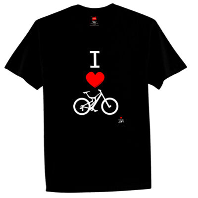 I ❤ MOUNTAIN BIKES MEN'S TEE Thumbnail