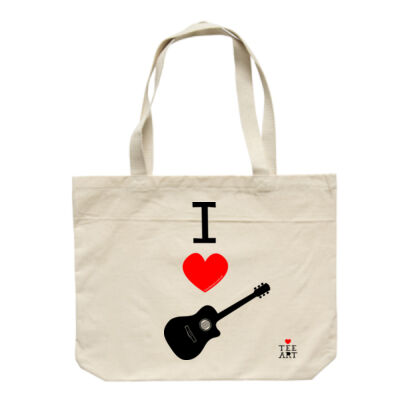 I ❤ ACOUSTIC GUITARS TOTE Thumbnail