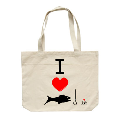 I ❤ FISHING TOTE Thumbnail