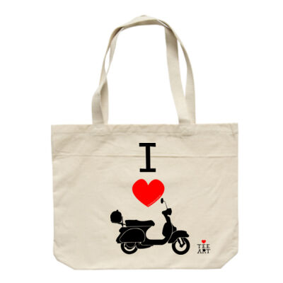 I ❤ MOTOR SCOOTERS TOTE Thumbnail