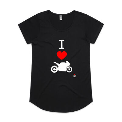 I ❤ MOTORBIKES WOMEN'S TEE Thumbnail