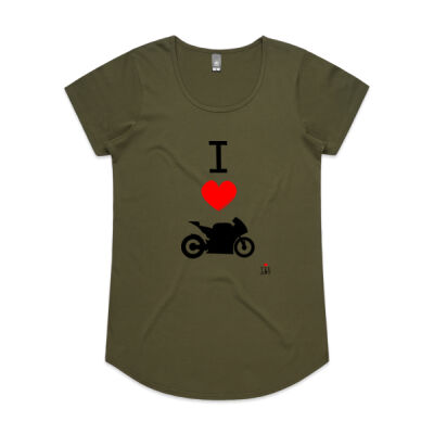 I ❤ MOTORBIKES WOMEN'S TEE Thumbnail