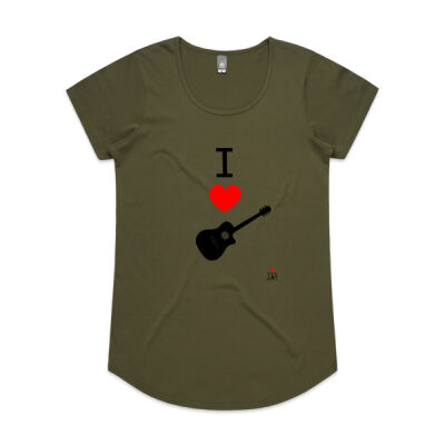 I ❤ ACOUSTIC GUITARS WOMEN'S TEE Thumbnail