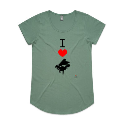 I ❤ PIANO WOMEN'S TEE Thumbnail