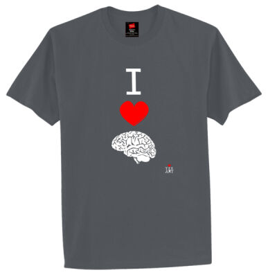 I ❤ BRAINS MEN'S TEE Thumbnail