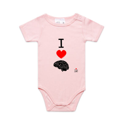 I ❤ BRAINS BABY ONESIE Thumbnail