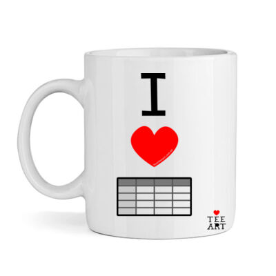 I ❤ SPREADSHEETS MUG Thumbnail
